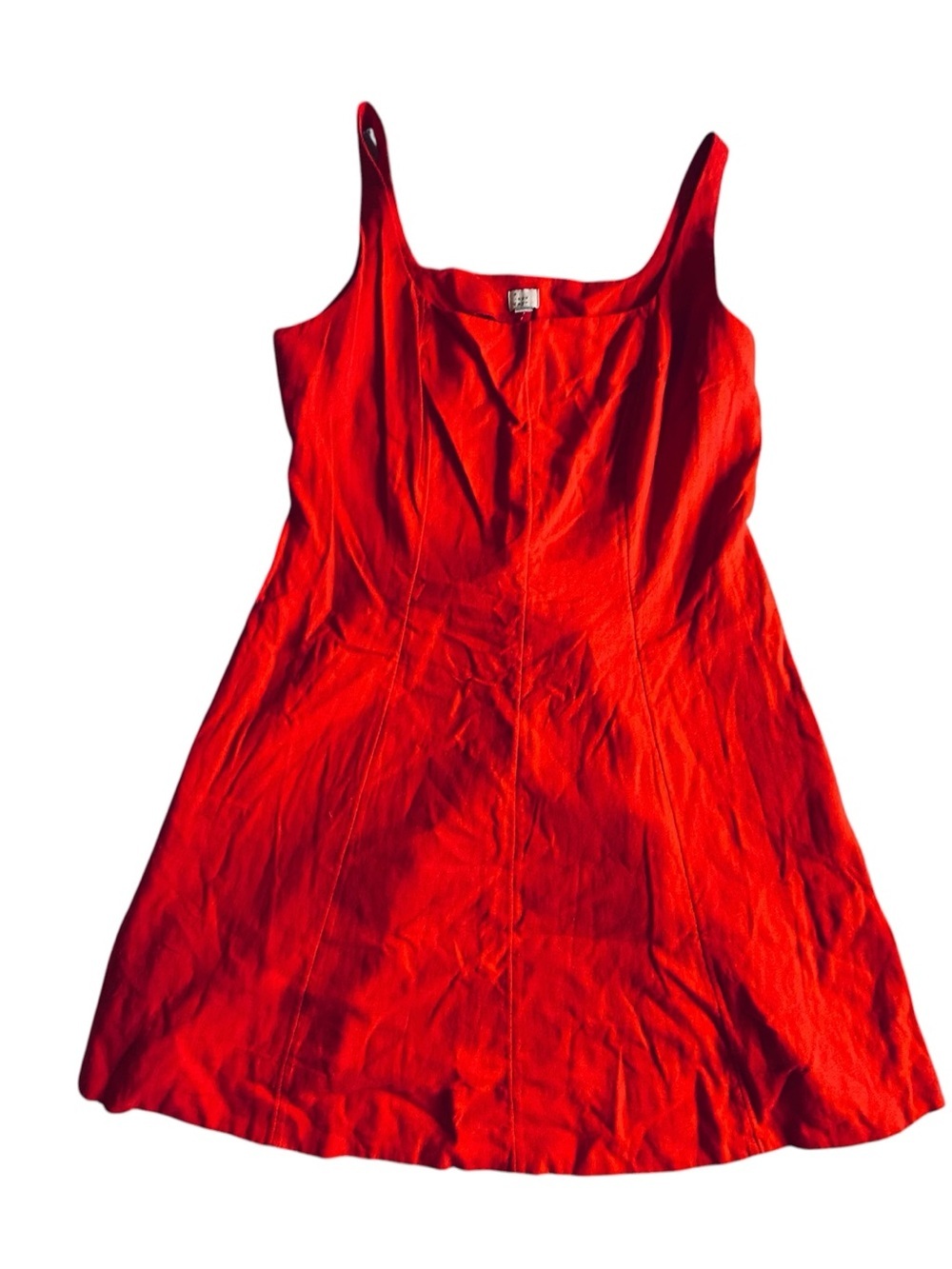 a new day Red Orange Sleeveless Mini Dress